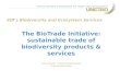 EIB’s Biodiversity and Ecosystem Services