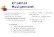 Channel Assignment