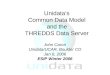 Unidata’s Common Data Model and the THREDDS Data Server