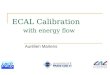 ECAL Calibration with energy flow