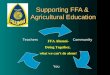 Supporting FFA &  Agricultural Education