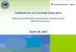 Collaboration and Concept Exploration Nationwide Health Information Organization (NHIO) Gateway