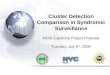 Cluster Detection Comparison in Syndromic Surveillance