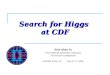 Search for Higgs  at CDF