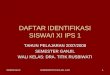 DAFTAR IDENTIFIKASI SISWA/I XI IPS 1
