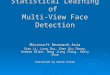 Statistical Learning of  Multi-View Face Detection