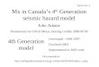 Mx in Canada’s 4 th  Generation seismic hazard model