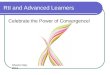 RtI and Advanced Learners