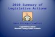 2010 Summary of Legislative Actions