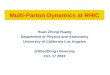 Multi-Parton Dynamics at RHIC