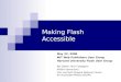 Making Flash Accessible