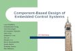 Component-Based Design of Embedded Control Systems