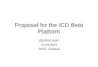 Proposal for the ICD Beta Platform