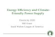 Energy Efficiency and Climate- Friendly Power Supply