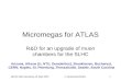 Micromegas for ATLAS