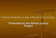 Felony Reentry in the Athens Community