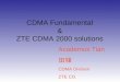 CDMA Fundamental & ZTE CDMA 2000 solutions