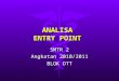 ANALISA  ENTRY POINT
