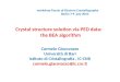 Crystal structure solution via PED data: the BEA  algorithm