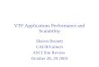 VTF Applications Performance and Scalability