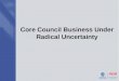 Core Council Business Under Radical Uncertainty