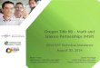 Oregon Title IIB – Math and Science Partnerships (MSP)
