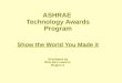 ASHRAE Technology Awards