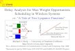 Delay Analysis for Max Weight Opportunistic Scheduling in Wireless Systems
