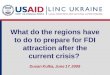 What do the regions have to do to prepare for FDI attraction after the current crisis?
