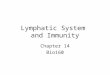 Lymphatic System  and Immunity