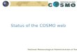 Status of the COSMO web