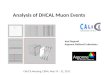 Analysis of DHCAL Muon Events