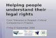 Helping people understand their legal rights