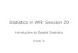 Statistics in WR: Session 20