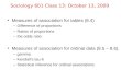 Sociology 601 Class 13: October 13, 2009