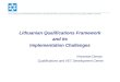 Lithuanian Qualifications Framework and its Implementation Challenges