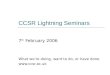 CCSR Lightning Seminars