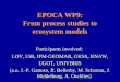 EPOCA WP9: From process studies to ecosystem models