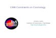 CMB Constraints on Cosmology