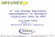 H- Low Energy Emittance measurements to Optimize Injections into an RFQ Christoph Gabor