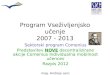 Program Vseživljenjsko učenje 2007 - 2013