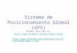 Sistema de Posicionamiento Global (GPS)