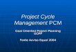 Project Cycle Management  PCM