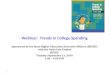 Webinar:  Trends in College Spending
