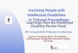 Involving People with Intellectual Disabilities  in Tribunal Proceedings: