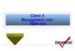 Client X  Management over  ISDN link