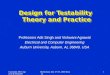 Design for Testability  Theory and Practice