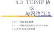 4.3   TCP/IP 协议         与网络互连