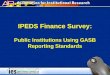 IPEDS Finance Survey: Public Institutions Using GASB Reporting Standards