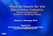 Medical Needs for the Electronics Industry; Market Analysis and  Electronic Roadmap Needs